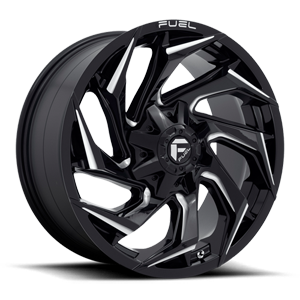 Reaction - D753 Gloss Black Milled - 20x9