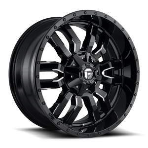 Sledge - D595 22x10 | Gloss Black & Milled